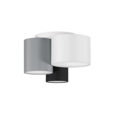 9555805 Плафонска светилка BRYSON 3xE27 со бело метално постоље и абажур Nova Luce